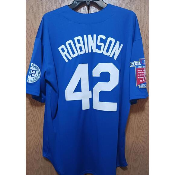 Jackie Robinson (Brooklyn)-(Blue)-(Jersey)-(XL)-$50.00 - Picture 5 of 9